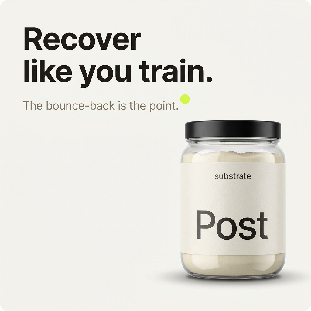 Recover like you train — the bounce-back is the point