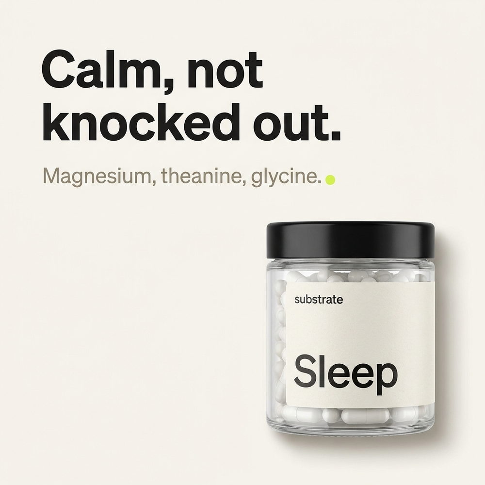 Calm, not knocked out — magnesium, theanine, glycine