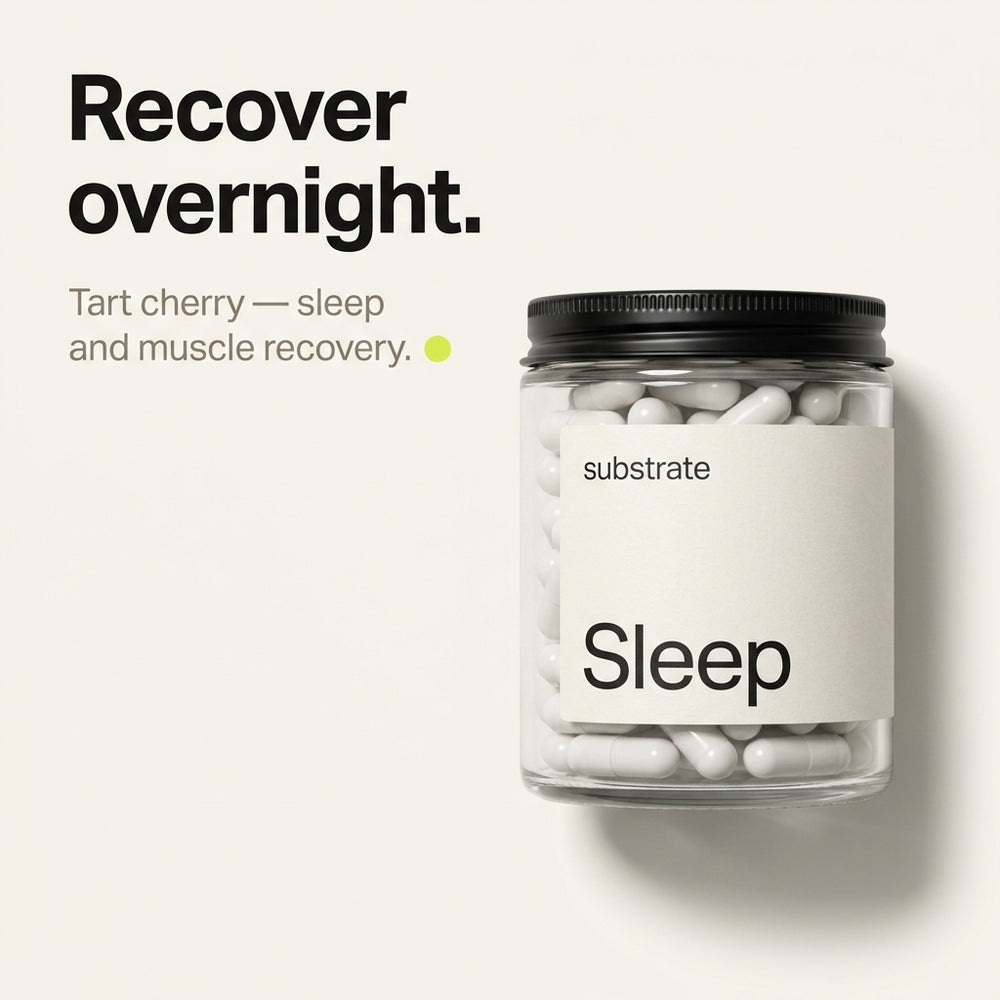 Recover overnight — tart cherry for sleep and muscle recovery